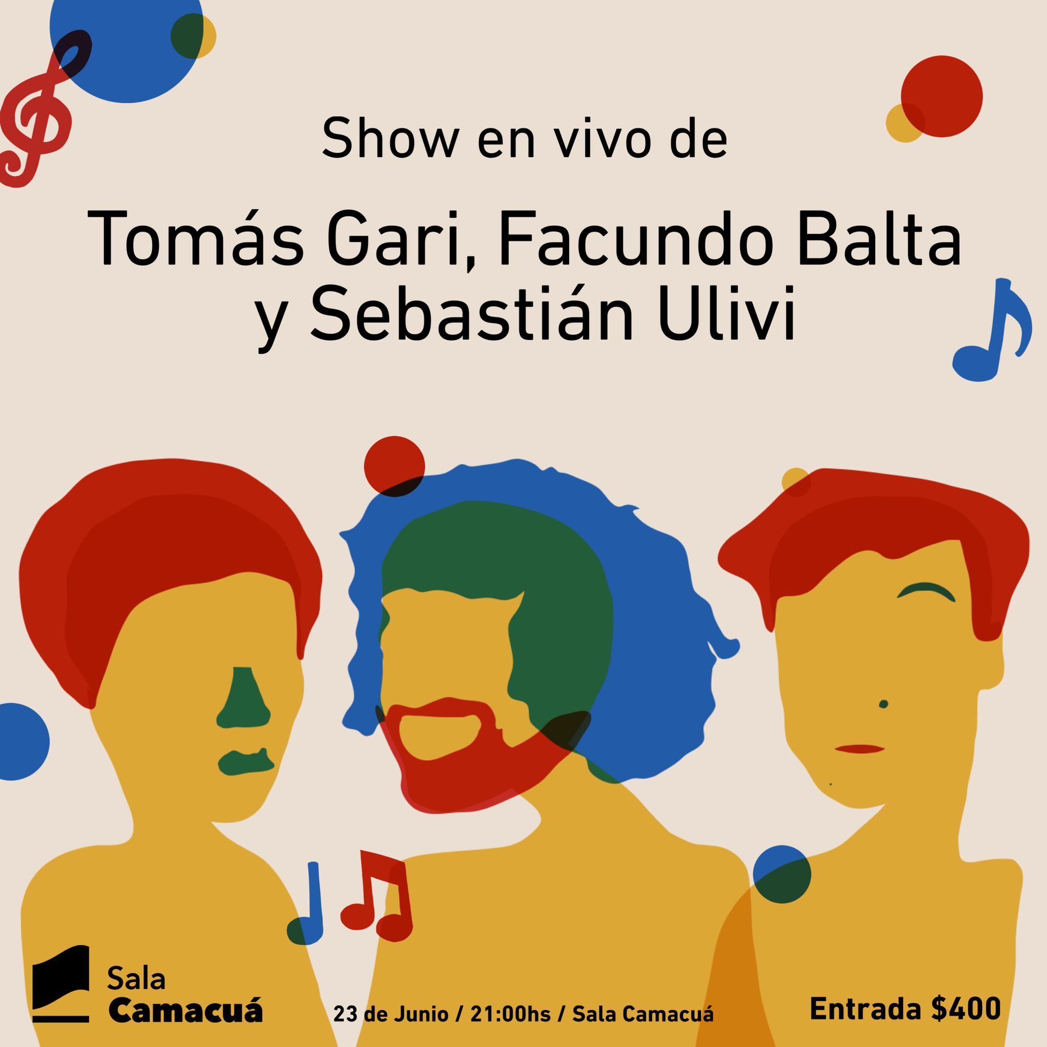 TOMÁS GARI, FACUNDO BALTA Y SEBASTIÁN ULIVI EN VIVO